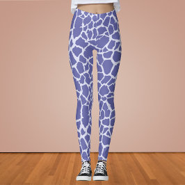 Leggings Impresión de guijarros de perwinkle