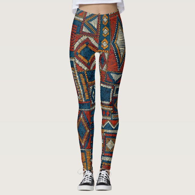 Leggings Impresión de imagen con barniz de estilo de mosaic (Anverso)