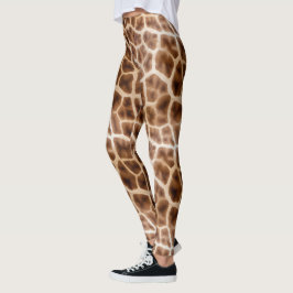 Leggings Impresión de la jirafa de Safari