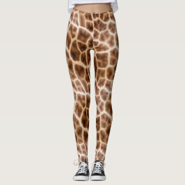 Leggings Impresión de la jirafa de Safari