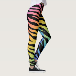 Leggings Impresión de la pendiente del arco iris de las