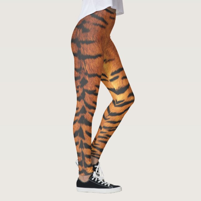 Leggings Impresión de la piel del tigre (Derecha)