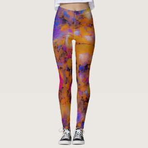 Leggings Impresión de la playa, rocas y conchas marinas