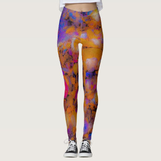 Leggings Impresión de la playa, rocas y conchas marinas
