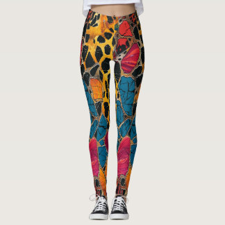 Leggings Impresión de Leopard africana elegante y cómoda