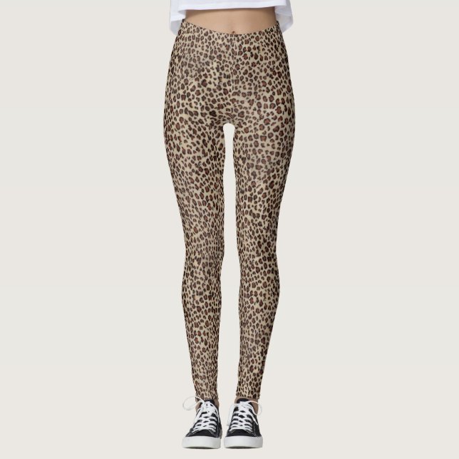 Leggings Impresión de leopardo (Anverso)