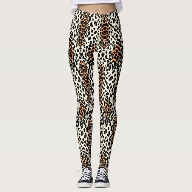 Leggings Impresión de leopardo (Anverso)