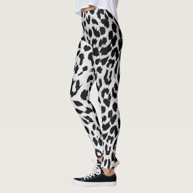 Leggings Impresión de leopardo de nieve (Izquierda)
