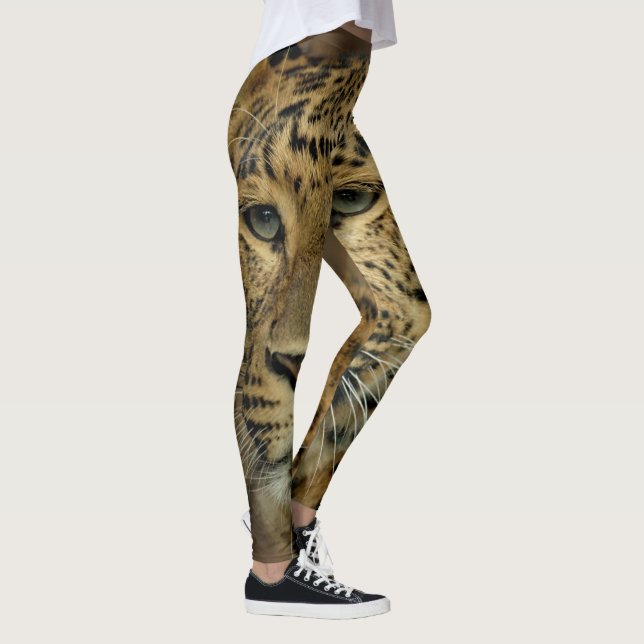 Leggings Impresión de leopardo de vida silvestre (Derecha)