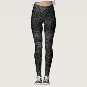 Leggings Impresión de leopardo gris