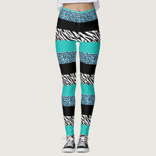 Leggings Impresión de leopardo, impresión de cebra, impresi