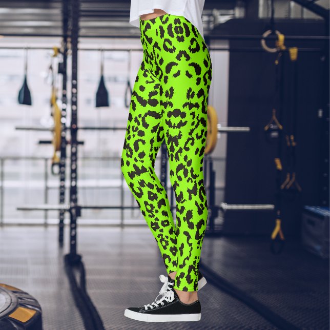 Leggings Impresión de leopardo verde claro | Imprimir tigre (Subido por el creador)