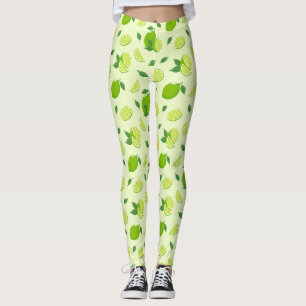 Leggings Impresión de limón todo sobre