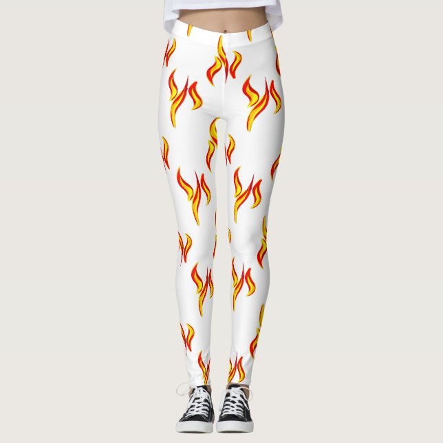 Leggings impresión de llamas de fuego (Anverso)