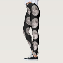 Leggings Impresión de luna llena