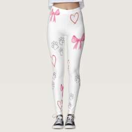 LEGGINGS IMPRESIÓN DE PÁGINA, CORAZÓN Y ARROJAS