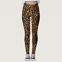 Impresión de piel de leopardo marrón
