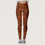 Leggings Impresión de piel de leopardo Naranja<br><div class="desc">Leggings. Sea la charla de tus amigos con este elegante patrón de animal leopardo naranja imprimir ropa informal personalizado pantalones de diseño o estar listo para alguna acción física en tu clase de yoga, clases de fitness o simplemente correr en un estilo cómodo. ⭐ 99% de mis diseños en mi...</div>