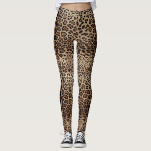 Leggings Impresión de piel leopardo