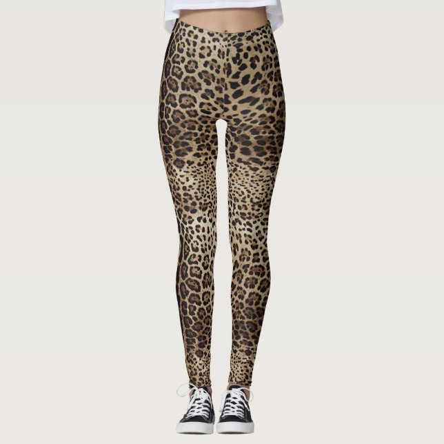 Leggings Impresión de piel leopardo (Anverso)