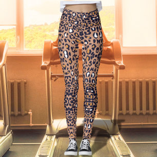 Leggings Impresión de Safari Marrón Exótico