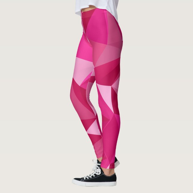 Leggings Impresión de semitono geométrico de moda (Izquierda)