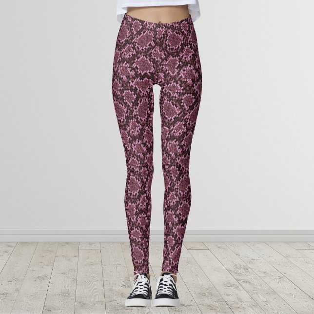 Leggings Impresión de serpientes rosadas (Subido por el creador)