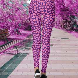 Leggings Impresión de tigre morado