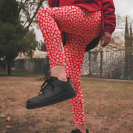 Leggings Impresión de tigre rosa y rojo