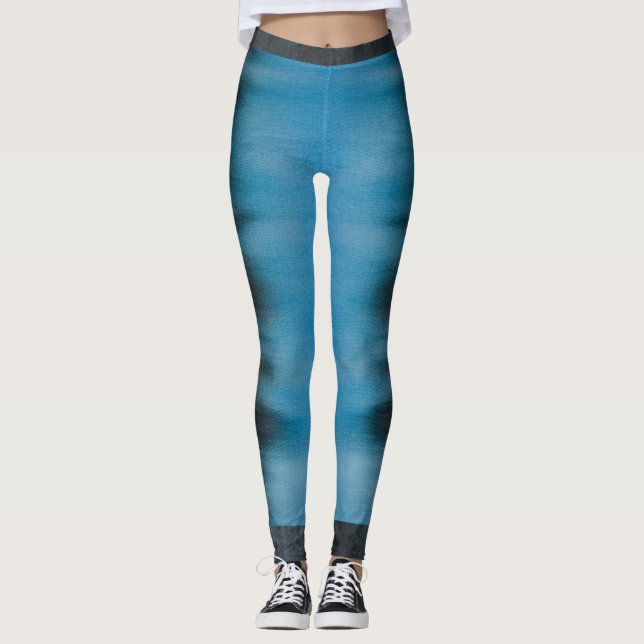 Leggings Impresión de tinte de borde oscuro (Anverso)