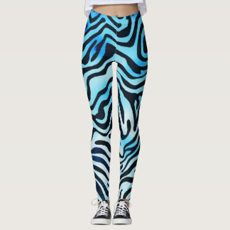 Leggings Impresión de un animal azul