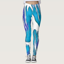 Impresión de un animal de jirafa azul