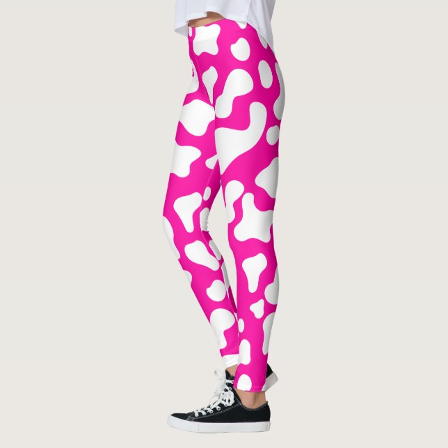 Leggings Impresión de vaca rosa (Izquierda)