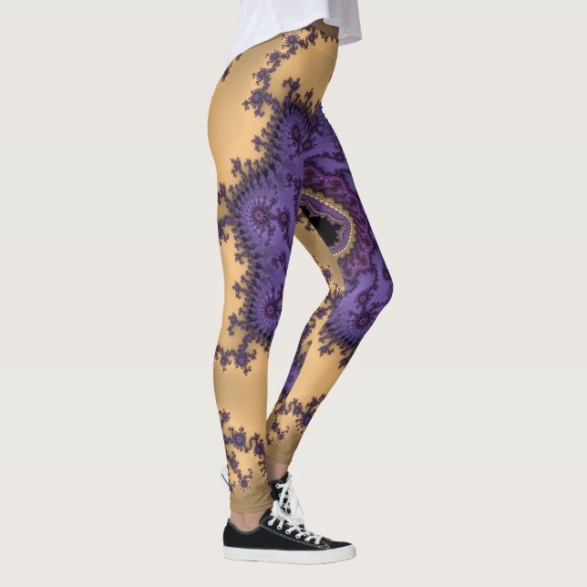 Leggings Impresión del arte del fractal de Mandelbrot (Derecha)