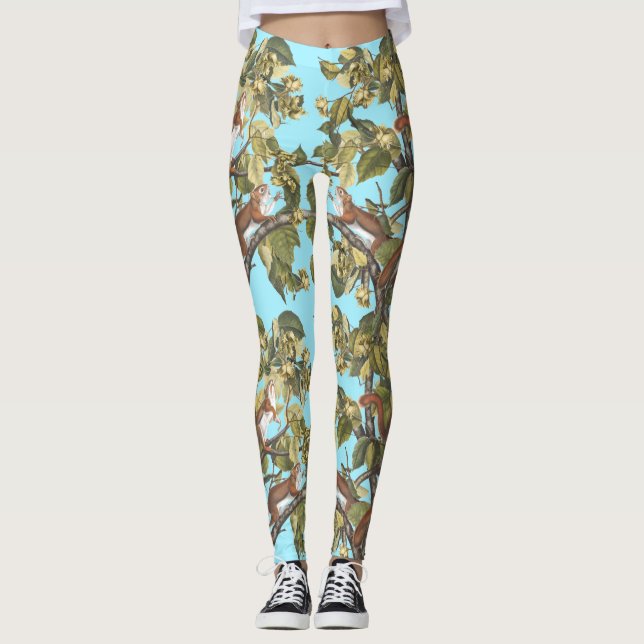 Leggings Impresión del modelo de la ardilla del estampado (Anverso)