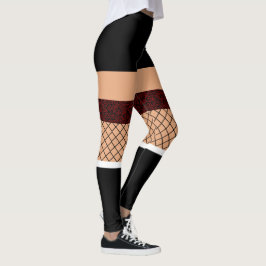 Leggings Impresión divertida, dama de abasto, chica de escu