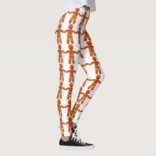 Leggings Impresión divertida del hombre de pan de jengibre (Derecha)