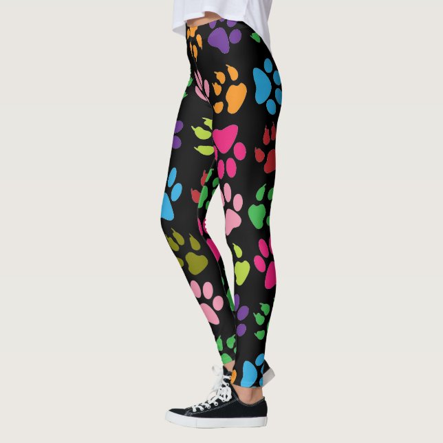 Leggings Impresión divertida en forma de arco iris para per (Izquierda)