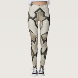 Leggings impresión elegante de tela de textura anaconda