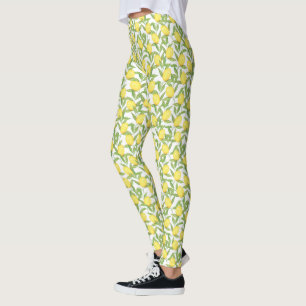 Leggings Impresión en todo el mundo de Lemons