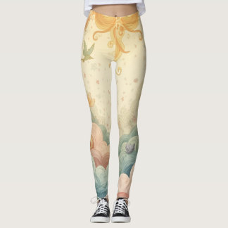 Leggings Impresión estética de fantasía artística soñadora