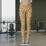Leggings Impresión exótica de chitas<br><div class="desc">La impresión natural de leopardo con colores marrón mostaza y negro Las leggings son una opción audaz y de moda con un fondo marrón vívido y un intrincado patrón de impresión de leopardo. La combinación única del llamativo color marrón con la clásica huella de leopardo crea una fascinante fusión de...</div>