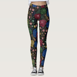Leggings Impresión Flor de Medianoche