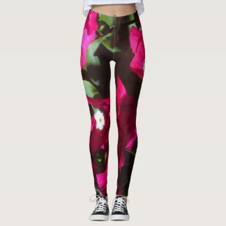 Leggings Impresión floral tropical, modo retro
