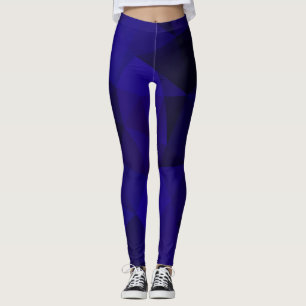 Leggings Impresión geométrica de triángulos poligonales