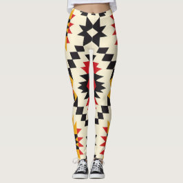 Leggings Impresión geométrica del sudoeste