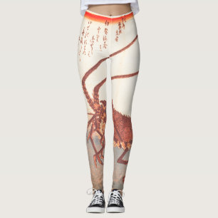 LEGGINGS IMPRESIÓN JAPONESA DE LÁMPARAS IMPRESAS DE LOBSTER