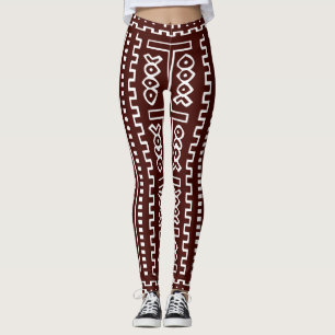 Leggings Impresión maxi de Brown Mudcloth