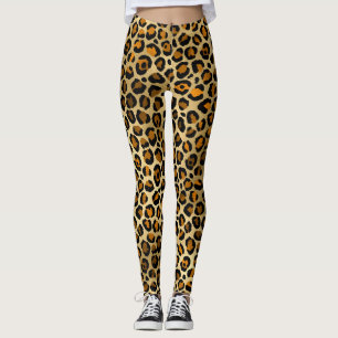 Leggings Impresión moderna de leopardo