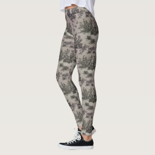 Leggings Impresión negra y blanca de Toile